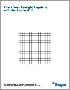 A picture of the Amsler grid